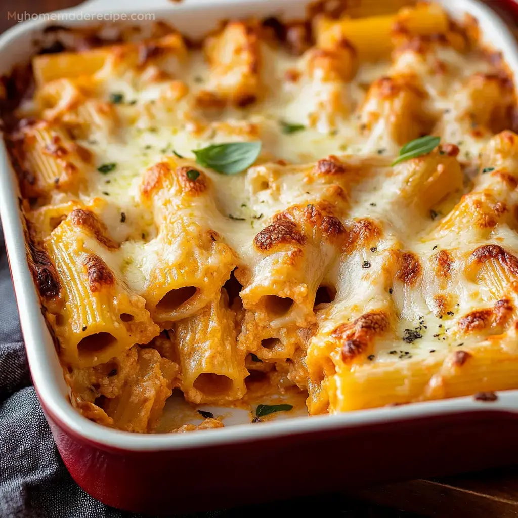 Rigatoni delicioso al horno