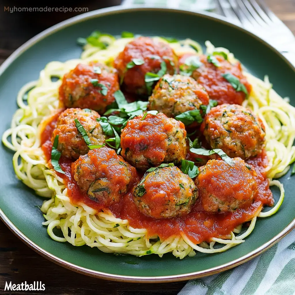 Meatballs Calabacín Horno