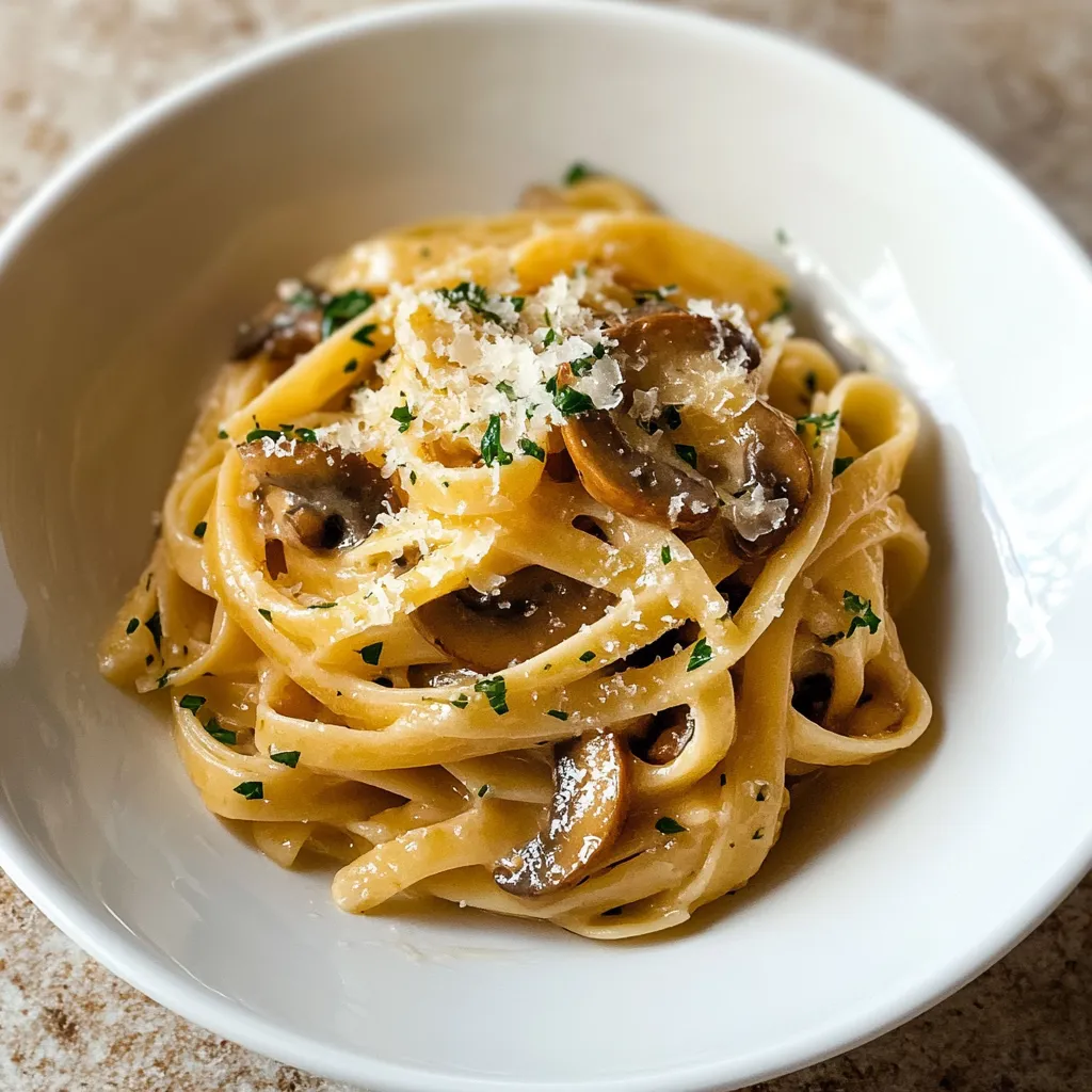 Pasta con Champiñones al Ajillo