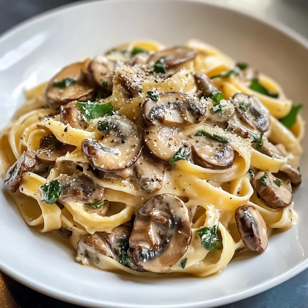 Pasta con Champiñones al Ajillo