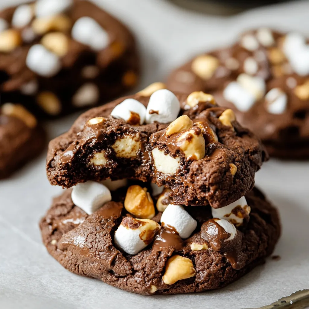 Galletas Rocky Road Estilo Pastelería