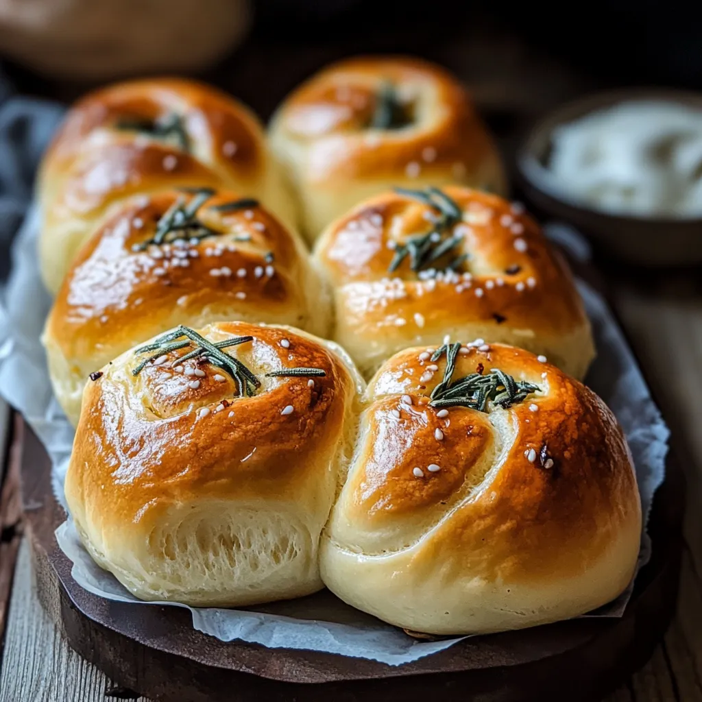 Panecillos Brioche de Miel y Salvia con Mantequilla Salada.