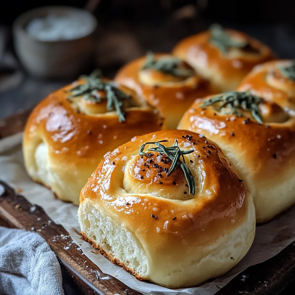 Panecillos Brioche de Miel y Salvia con Mantequilla Salada.