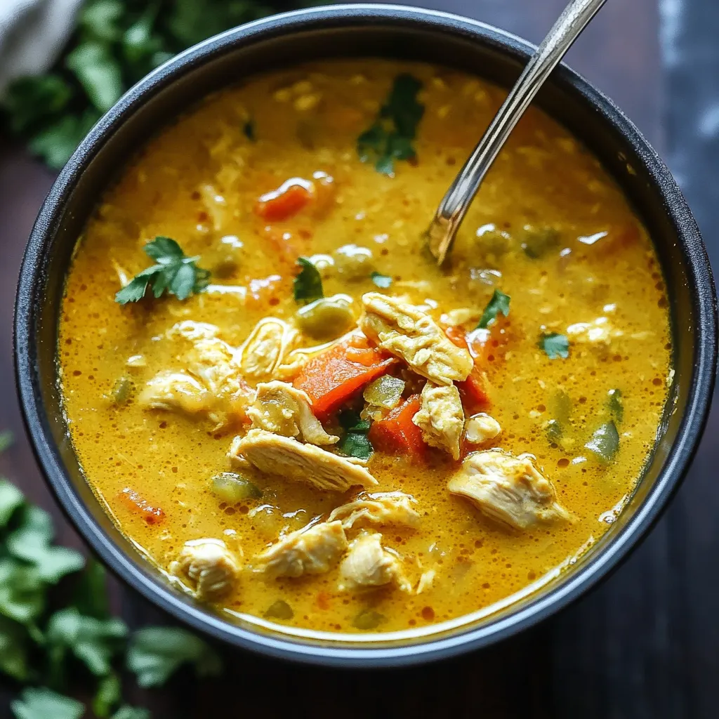 Sopa de Pollo con Curry