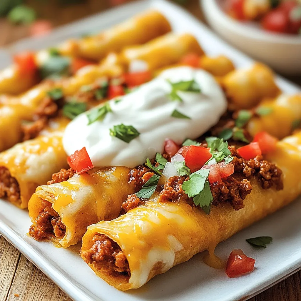 Palitos de Taco con Queso Fáciles