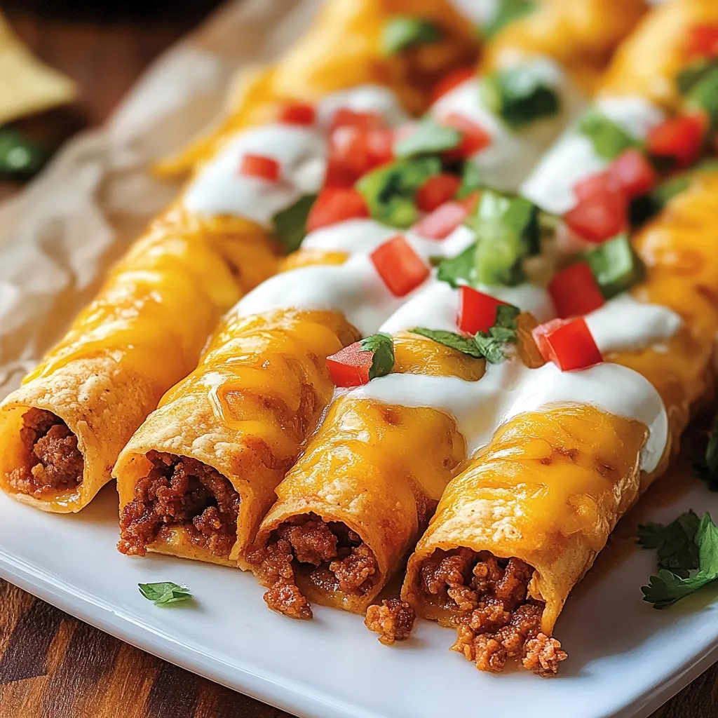 Palitos de Taco con Queso Fáciles