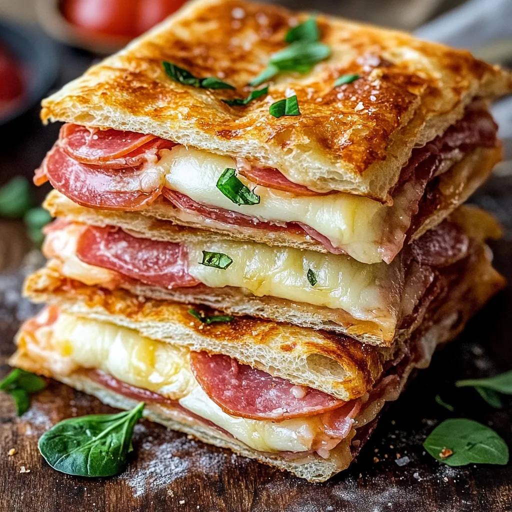 Cuadrados de Bocadillo Italiano