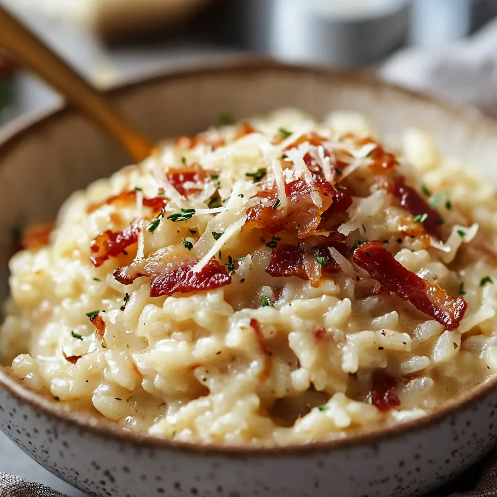 Risotto con Jamón Serrano y Queso Manchego