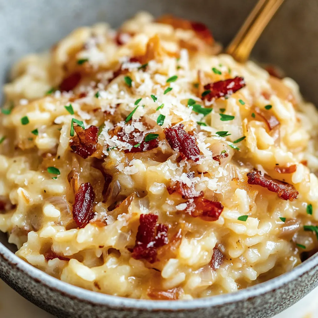 Risotto con Jamón Serrano y Queso Manchego