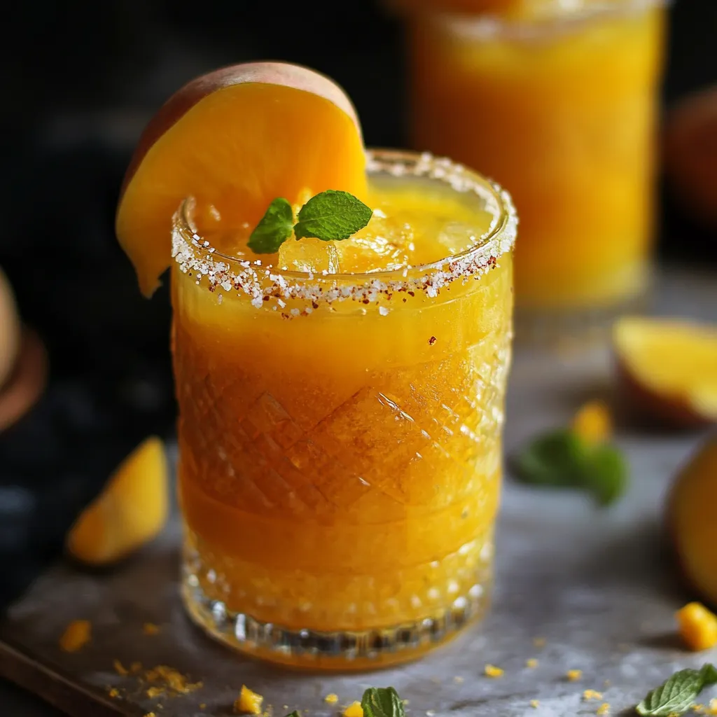 Mocktail Fresco de Mango y Jengibre