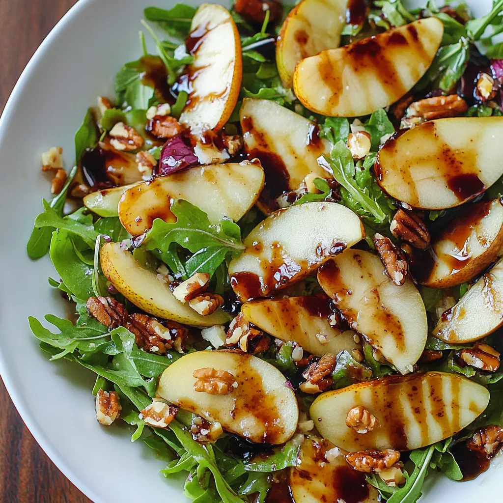 Ensalada de Pera con Vinagreta de Balsámico