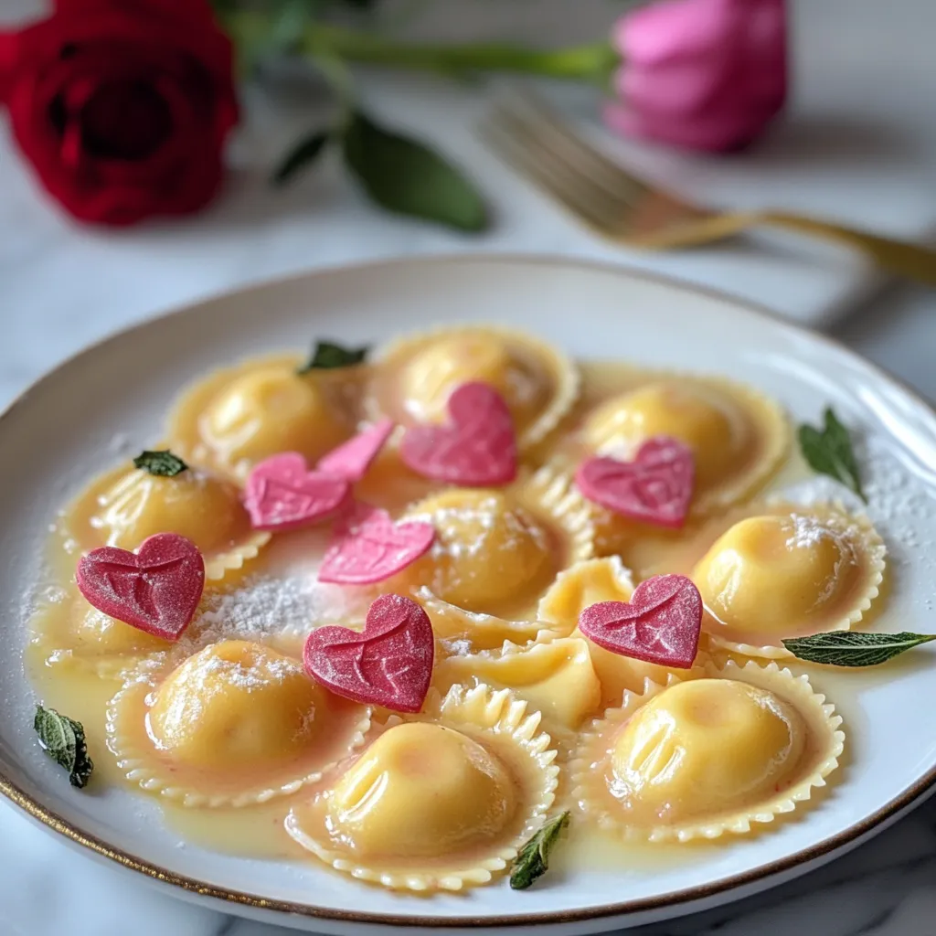 ravioles rosa para san valentin