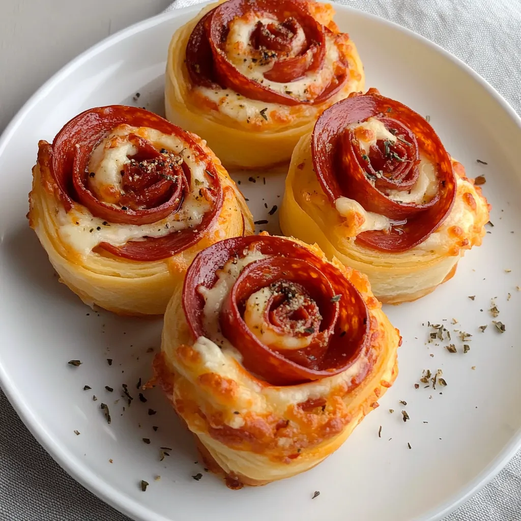 Rosas de Pizza Fáciles