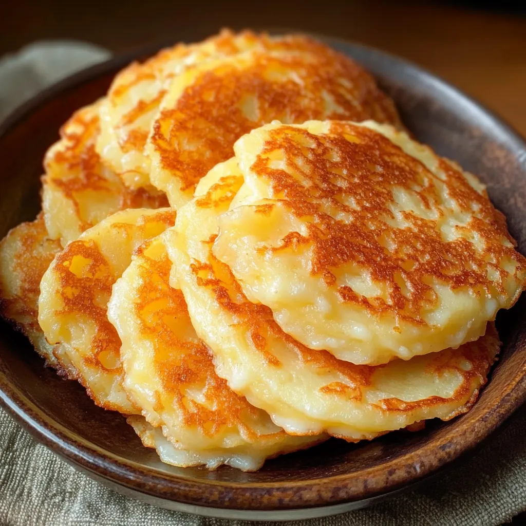 Deliciosas tortitas de patata y queso estilo coreano