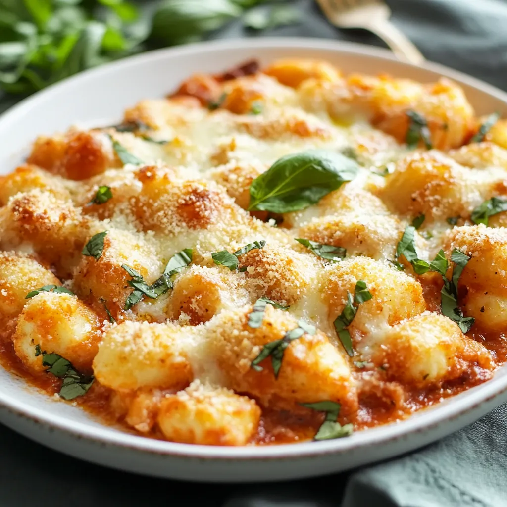 Cazuela de Ñoquis Gratinados con Queso