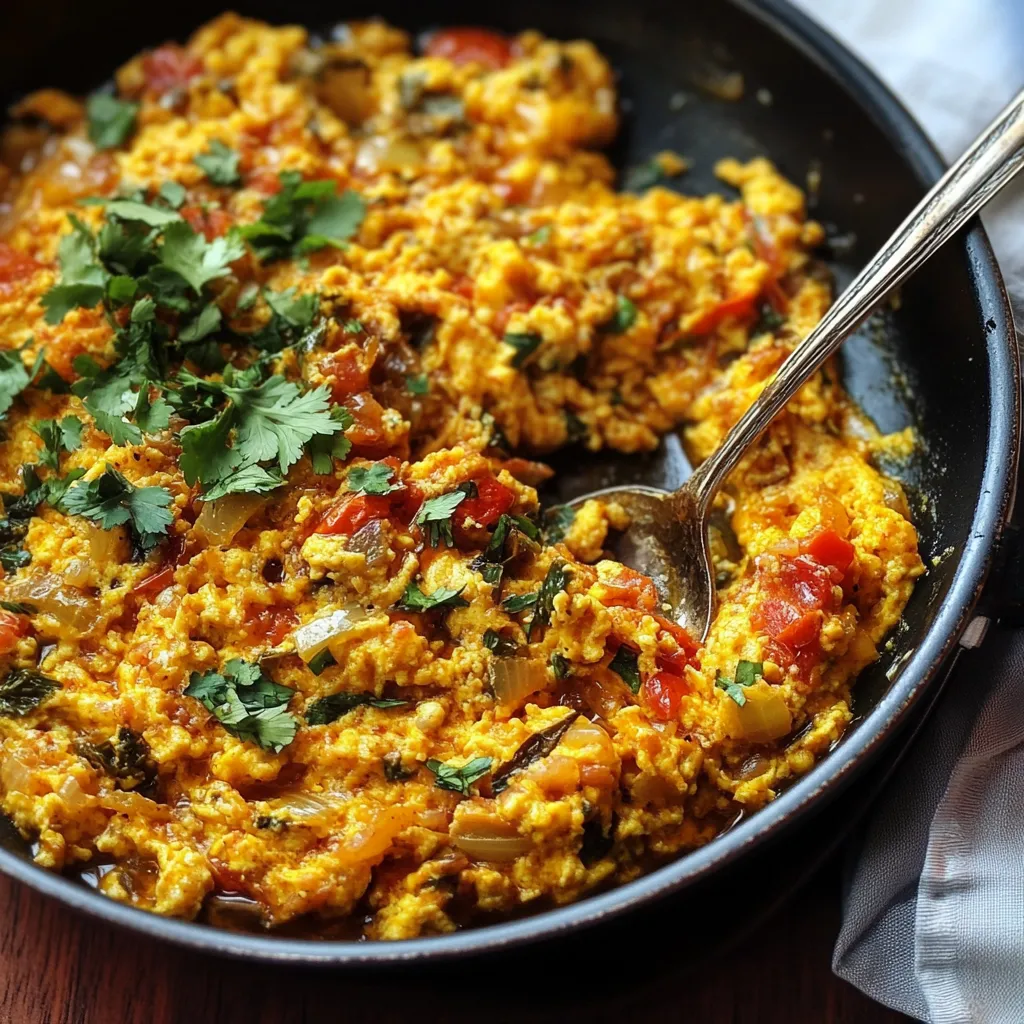 Huevos Revueltos con Tomates, Pimientos y Cebolla a la Española