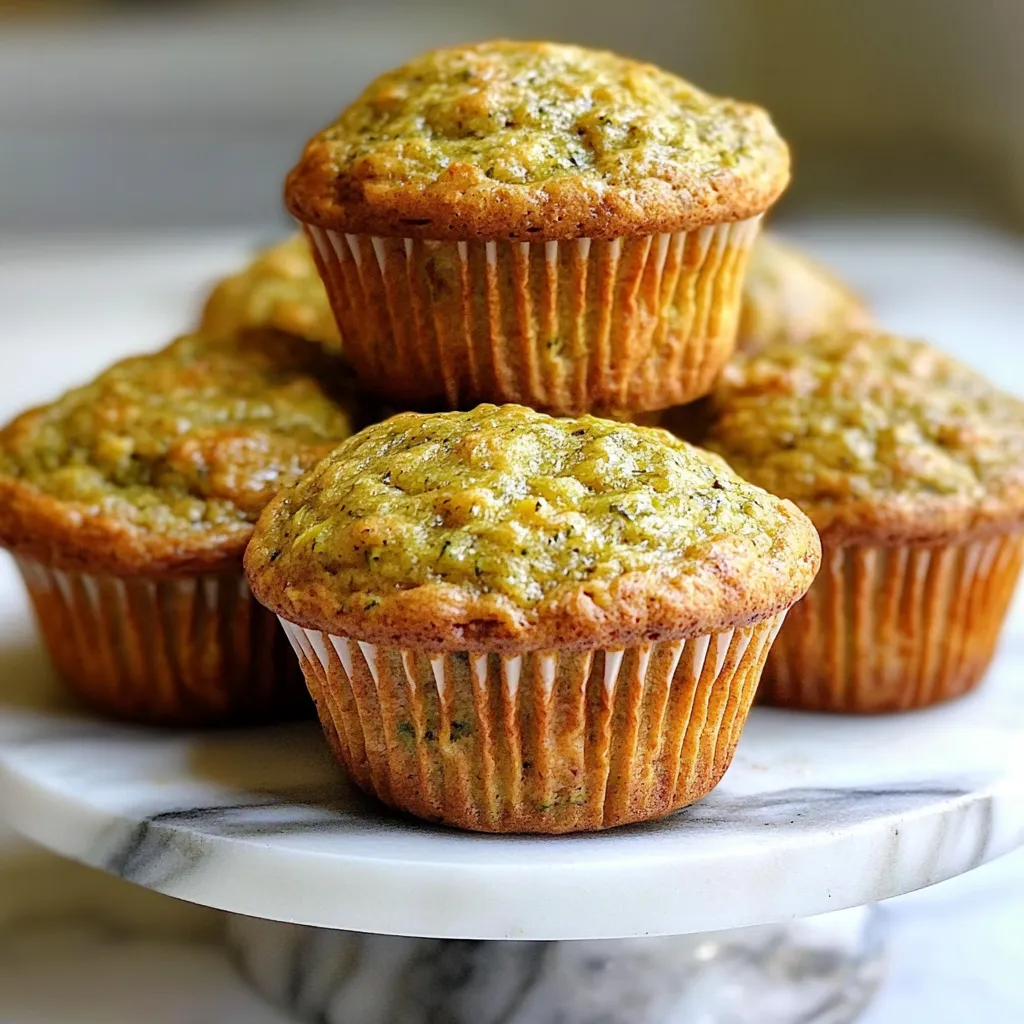 Receta fácil de Muffins de Plátano y Calabacín