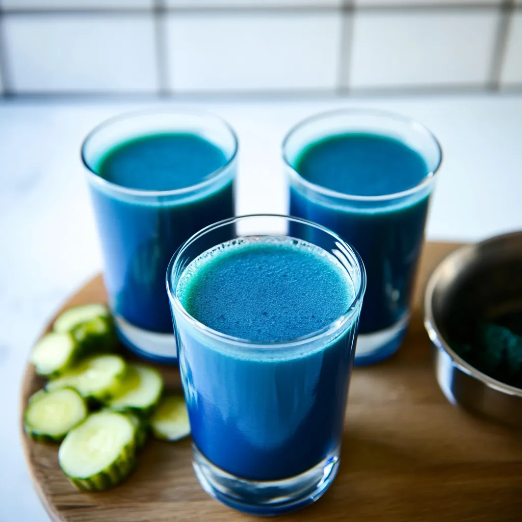 Increíble Receta de Jugo Verde con Espirulina Azul