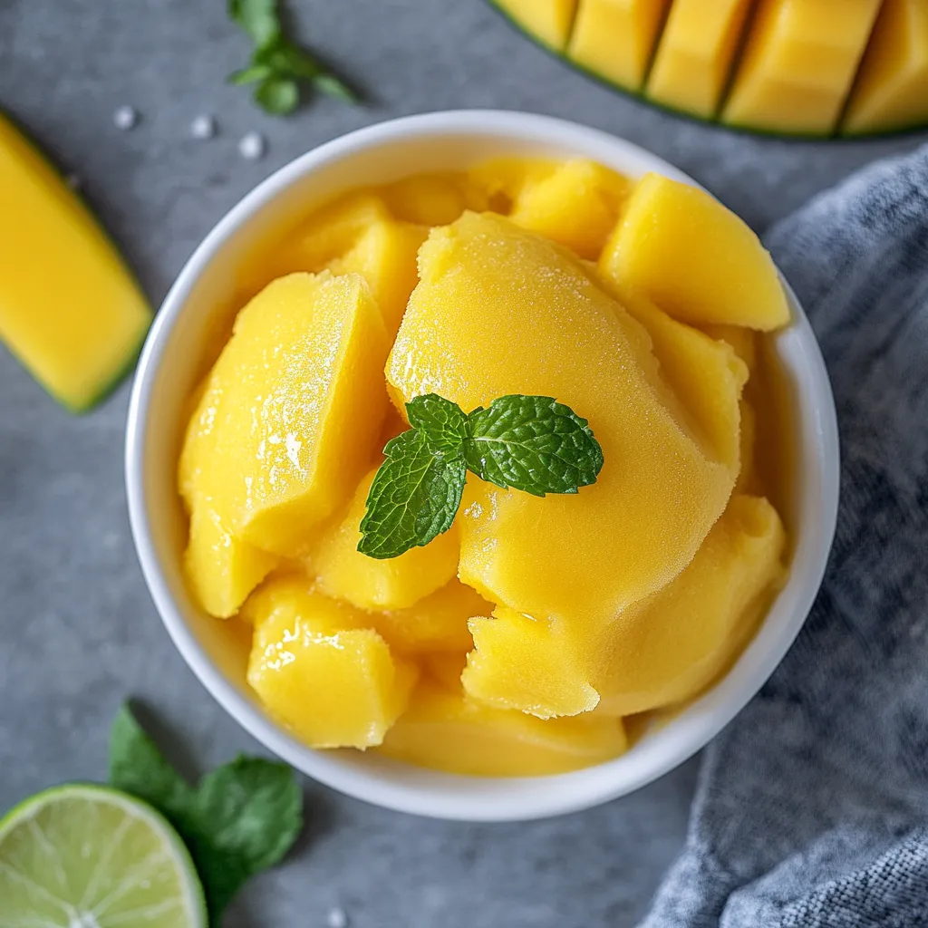 Sorbete de Mango casero