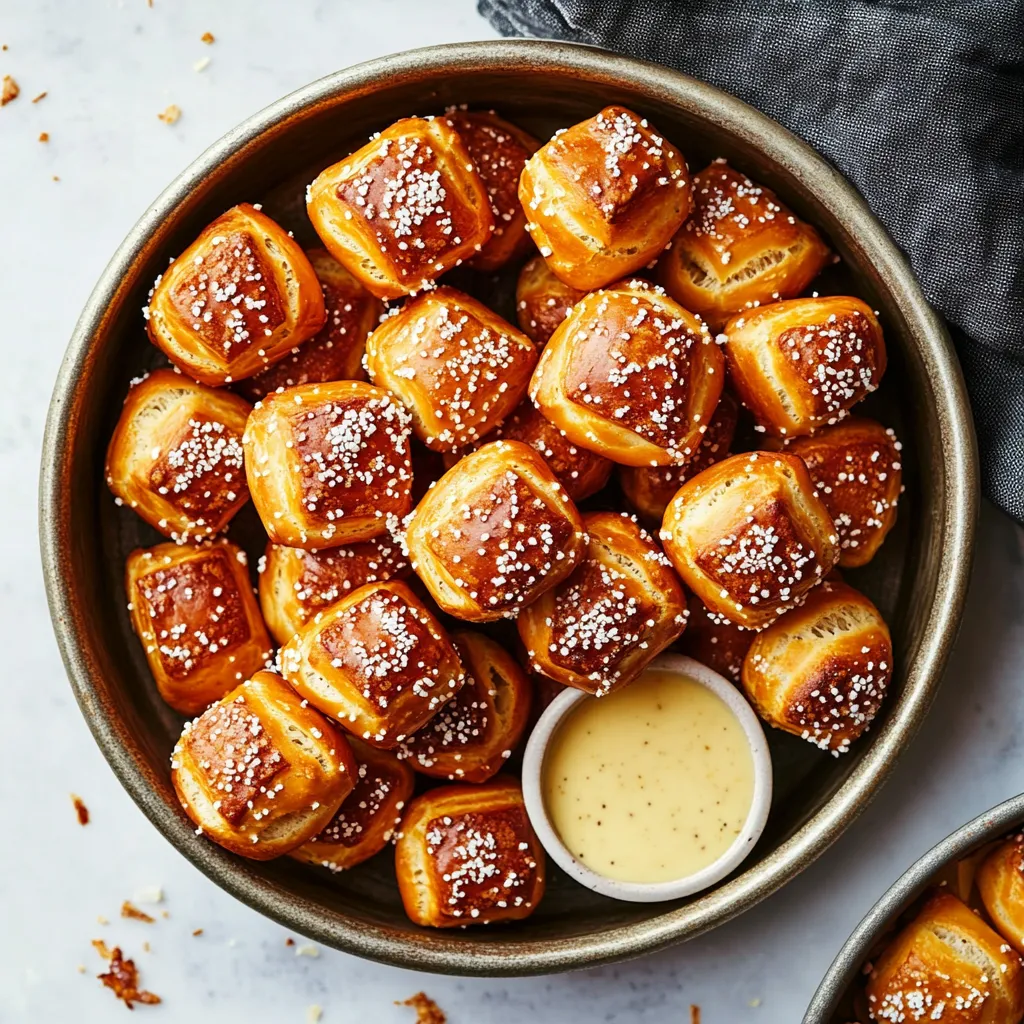 Bocados Suaves de Pretzel con Mantequilla