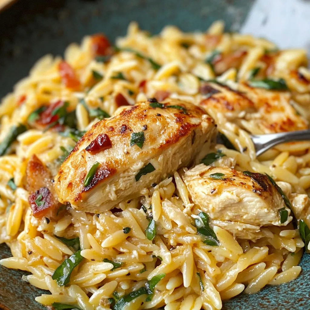 Pollo Cremoso con Orzo