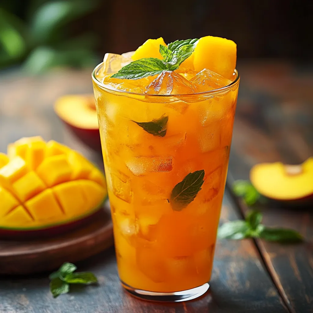 Te Frio con Mango Casero - Frutal y Refrescante