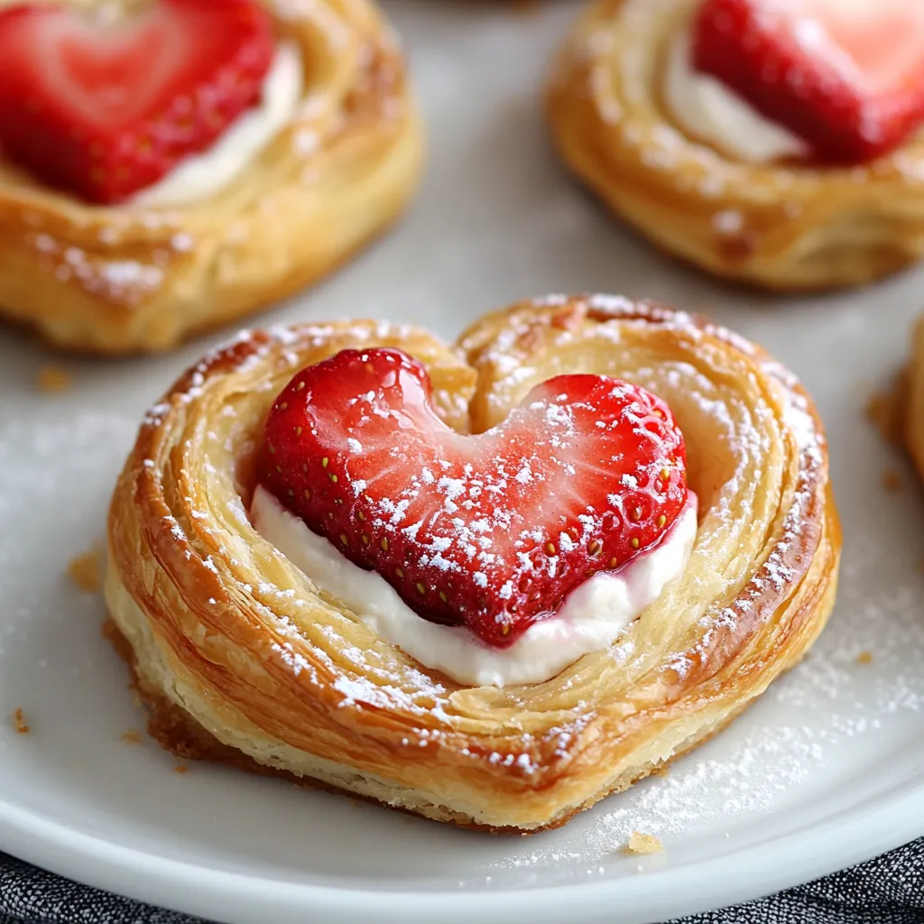 Pastel Danés Vegano de Fresa y Crema