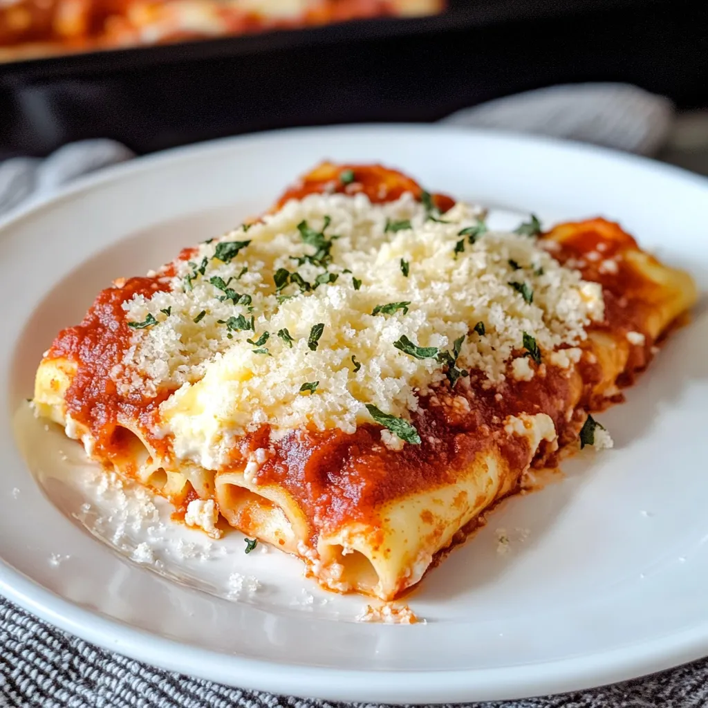 Deliciosos Canelones Rellenos de Tres Quesos