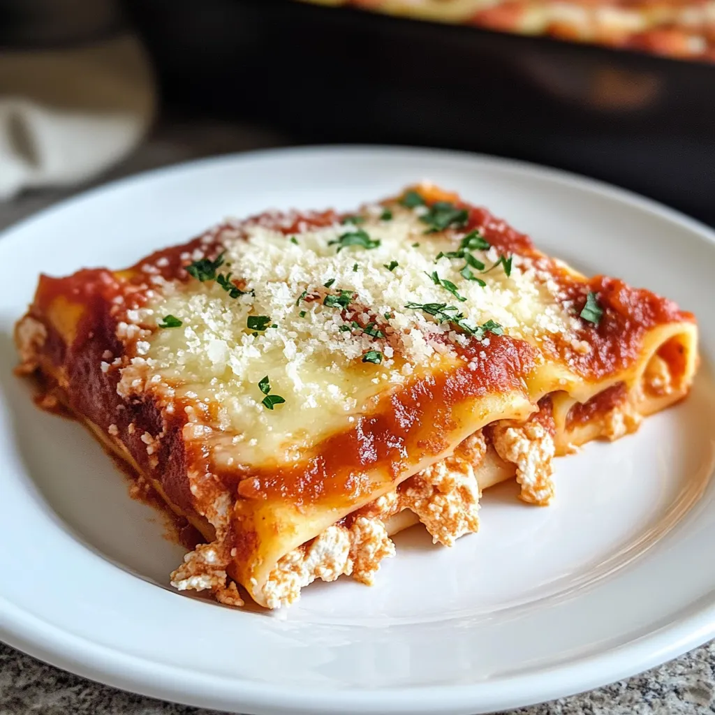 Sabrosos Canelones Rellenos de Tres Quesos