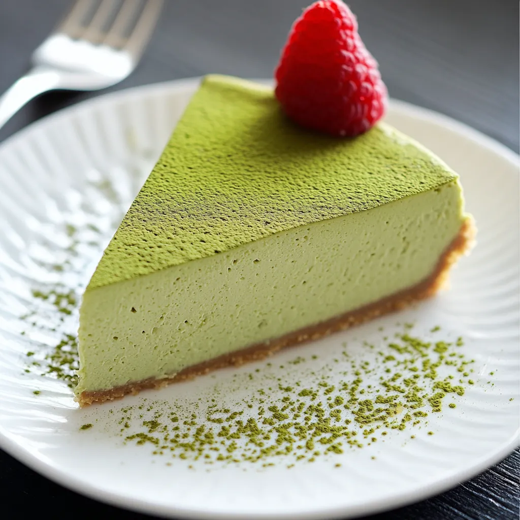 Delicioso Pastel de Queso Japonés con Matcha