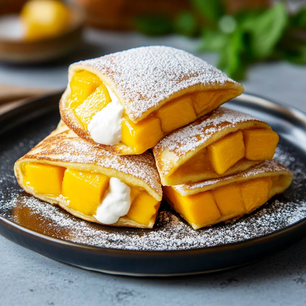 Crepes de Mango Fáciles