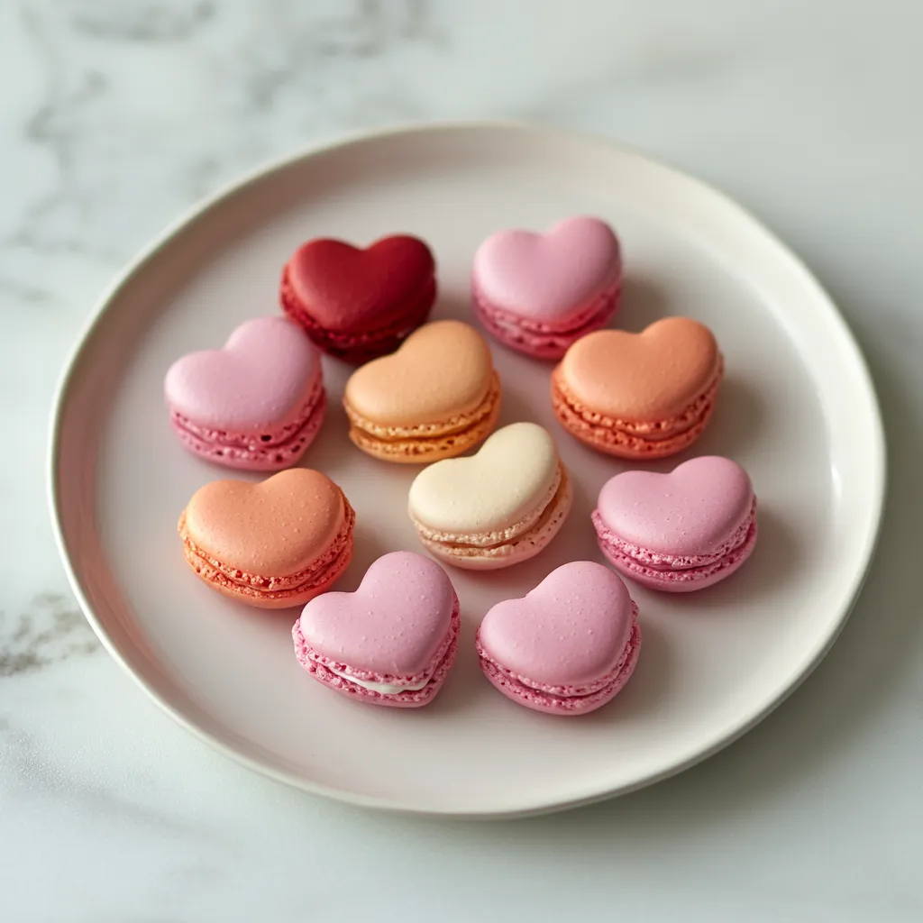 Macarons en Forma de Corazón Fáciles