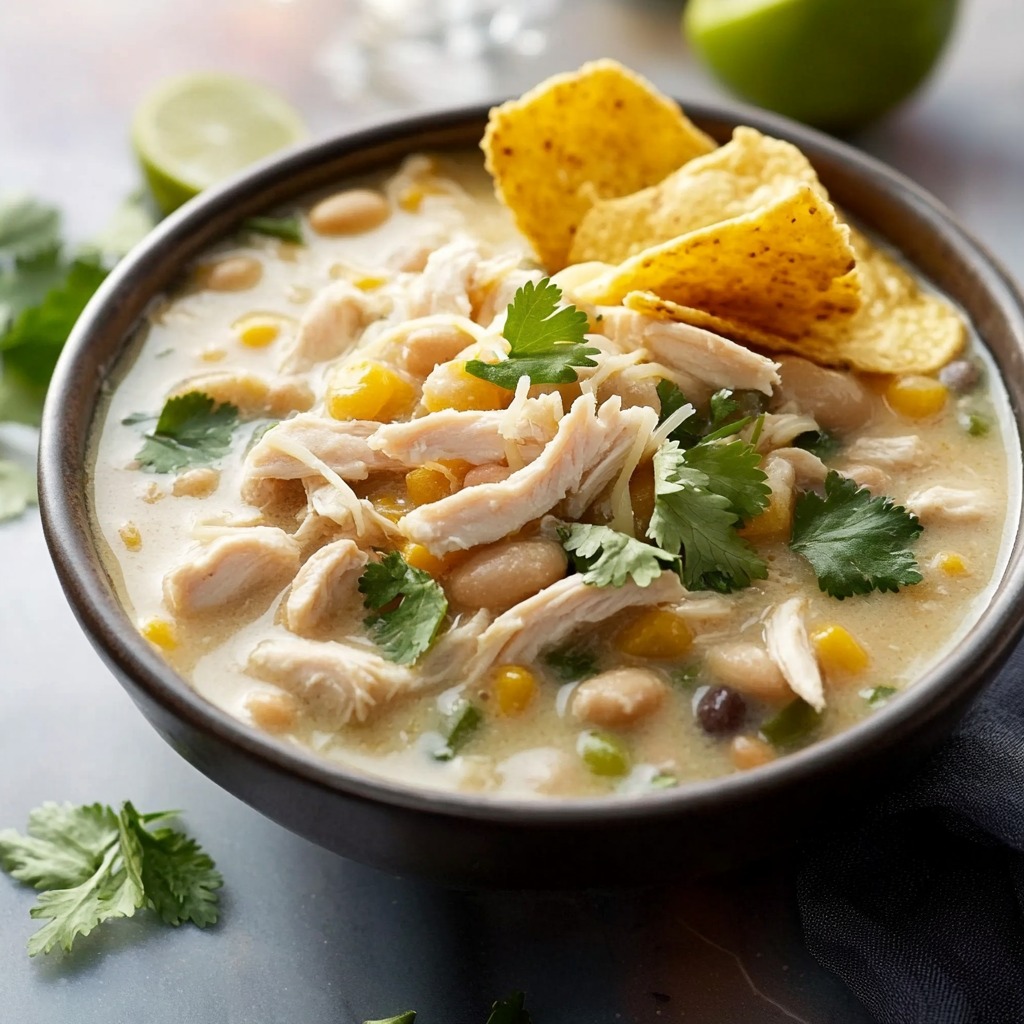 Chili Blanco con Pollo Cremoso