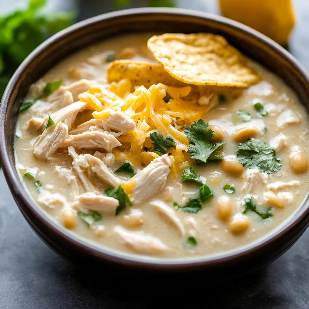 Deliciosa Receta de Chili Blanco Cremoso de Pollo