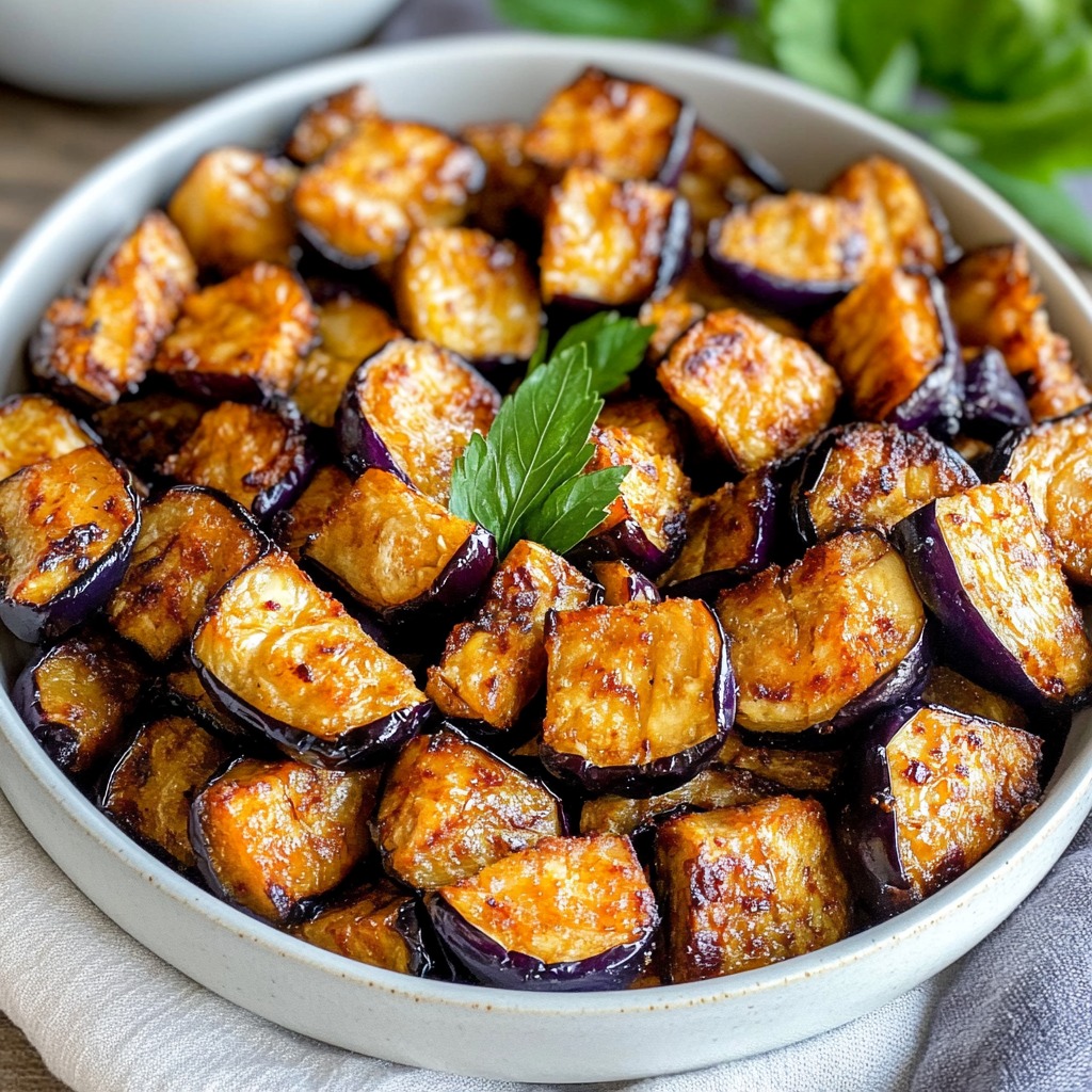 Berenjena baja en calorías al Air Fryer