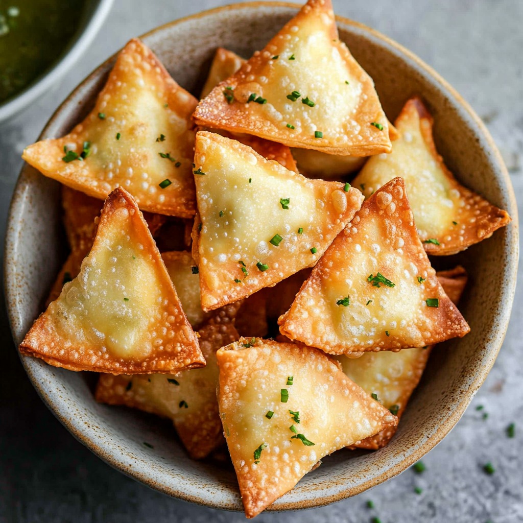 Wontons de Queso Crema en Freidora de Aire