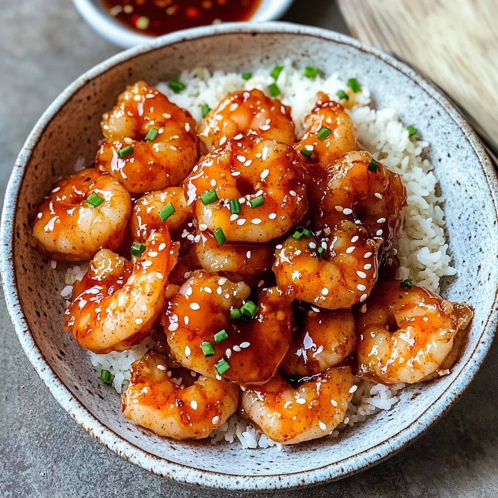 Camarones Firecracker Con Arroz