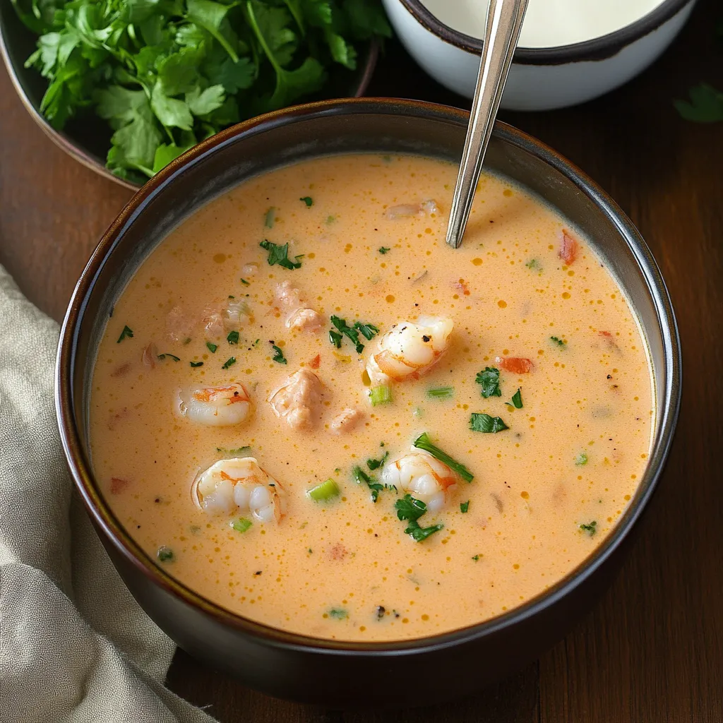 Receta de Bisque Sustanciosa de Cangrejo y Camarón