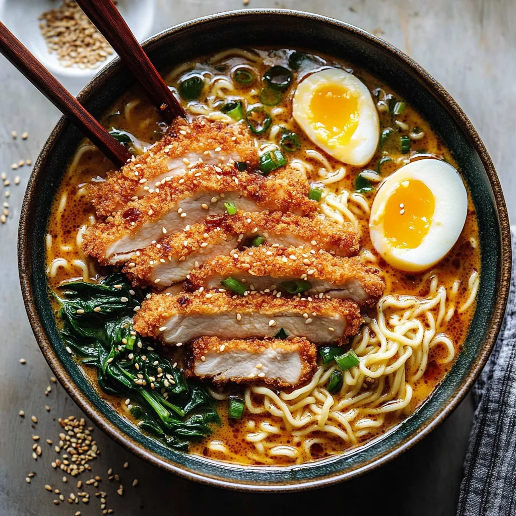 Ramen de Miso Picante con Pollo Katsu