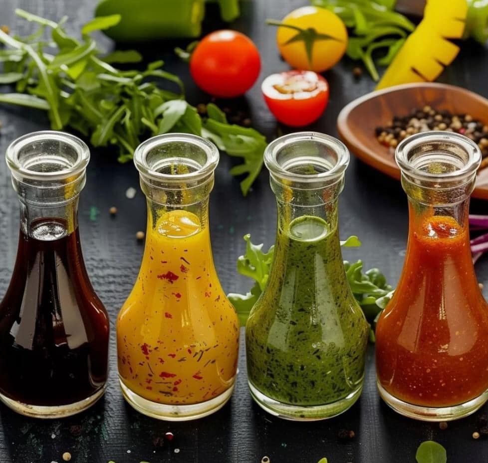 🥗🌿 4 Aderezos Caseros 🌿🥗