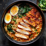 Ramen de Pollo Katsu con Miso Picante en 30 Minutos