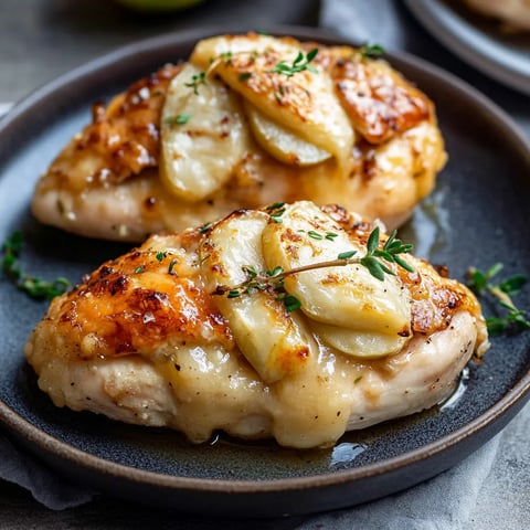 Pollo Relleno con Manzana y Queso Brie