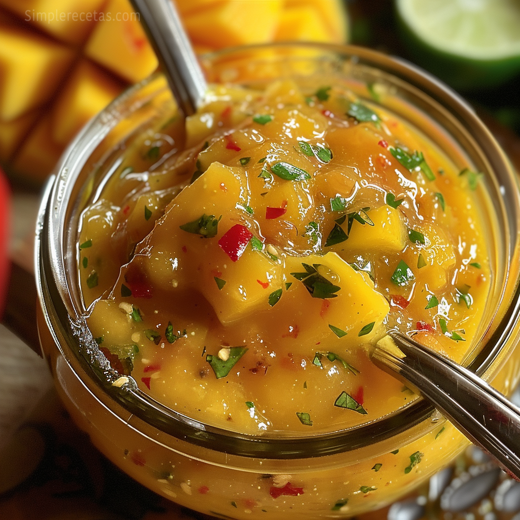 Salsa de Mango y Habanero Casera