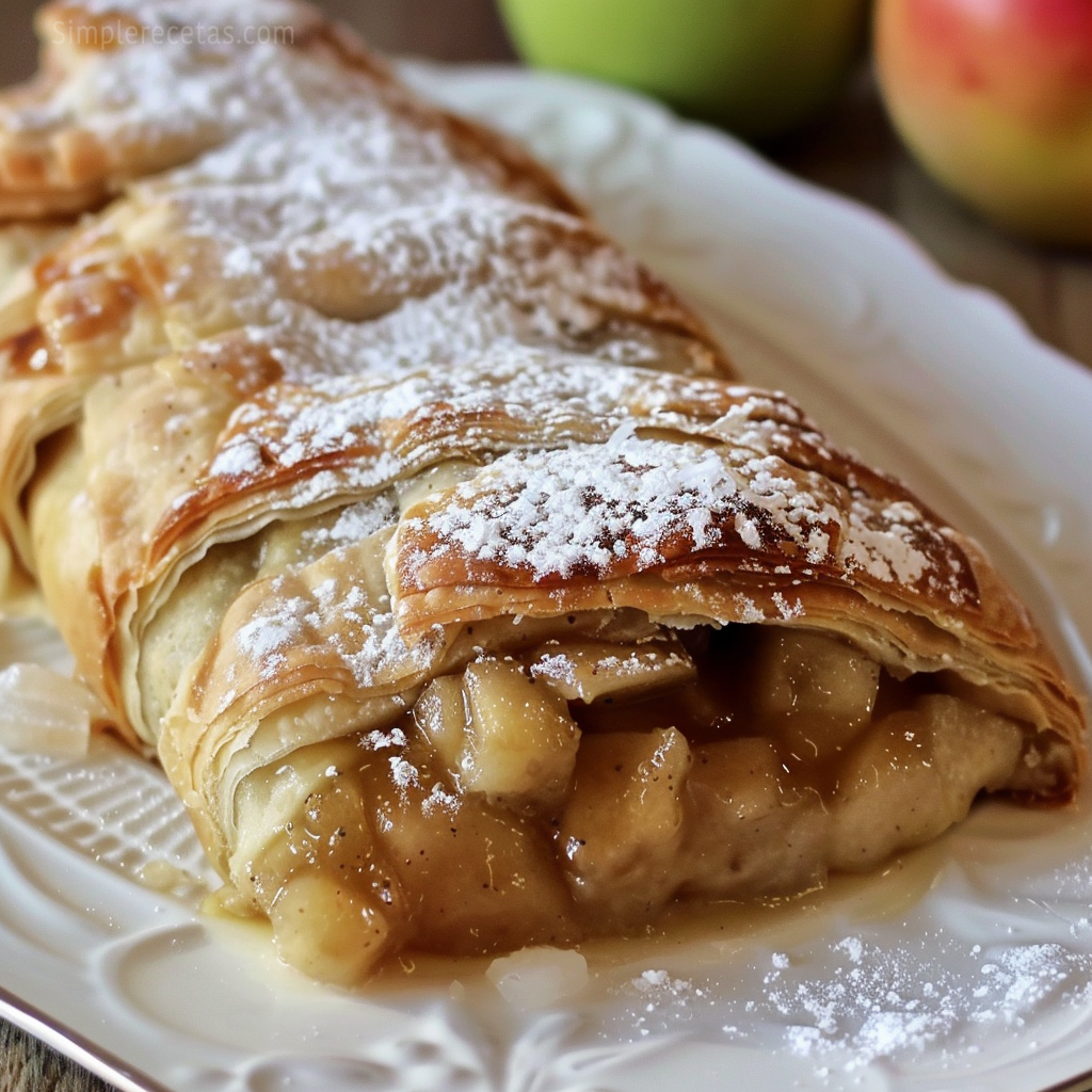 Strudel de Manzana Fácil Casero