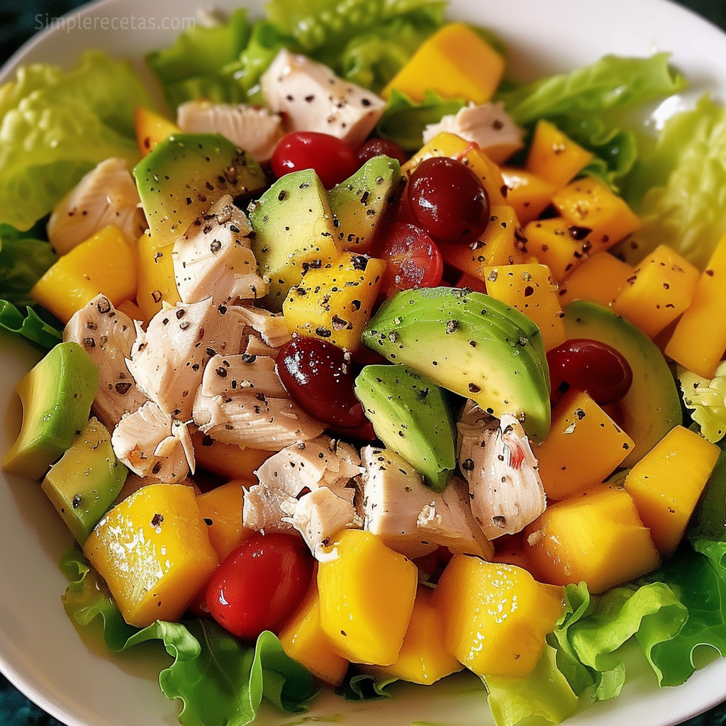 Ensalada de Pollo, Mango y Aguacate